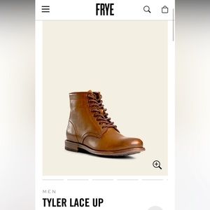 Men’s Frye Tyler lace up brown boots